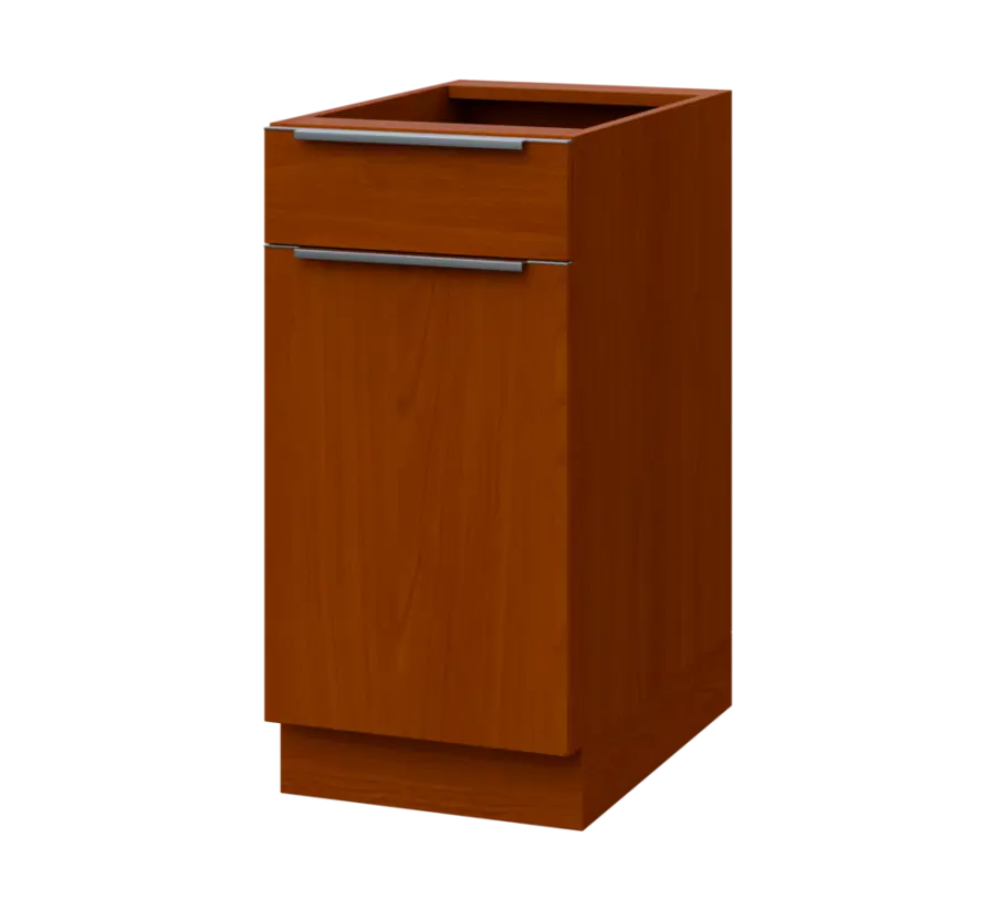 SIS - 4DZ spodní skříňka, 1-dveřová, 1-zásuvková, levá, 870x400x600, třešeň šumavská